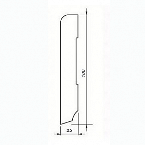 Tecnorivest мербау шпонированный прямой 100x15