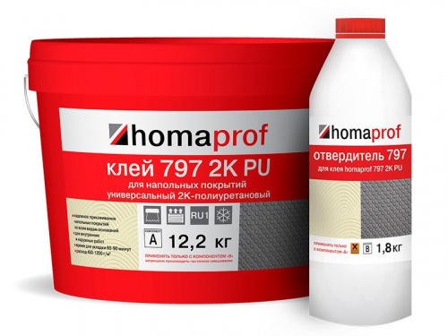Двухкомпонентный полиуретановый клей Homakoll PU 797 Prof