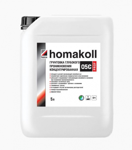 Грунтовка глубокого проникновения Homakoll 05C Prof